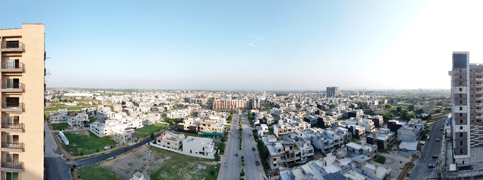 Faisal Town Islamabad gateway and commercial frontage